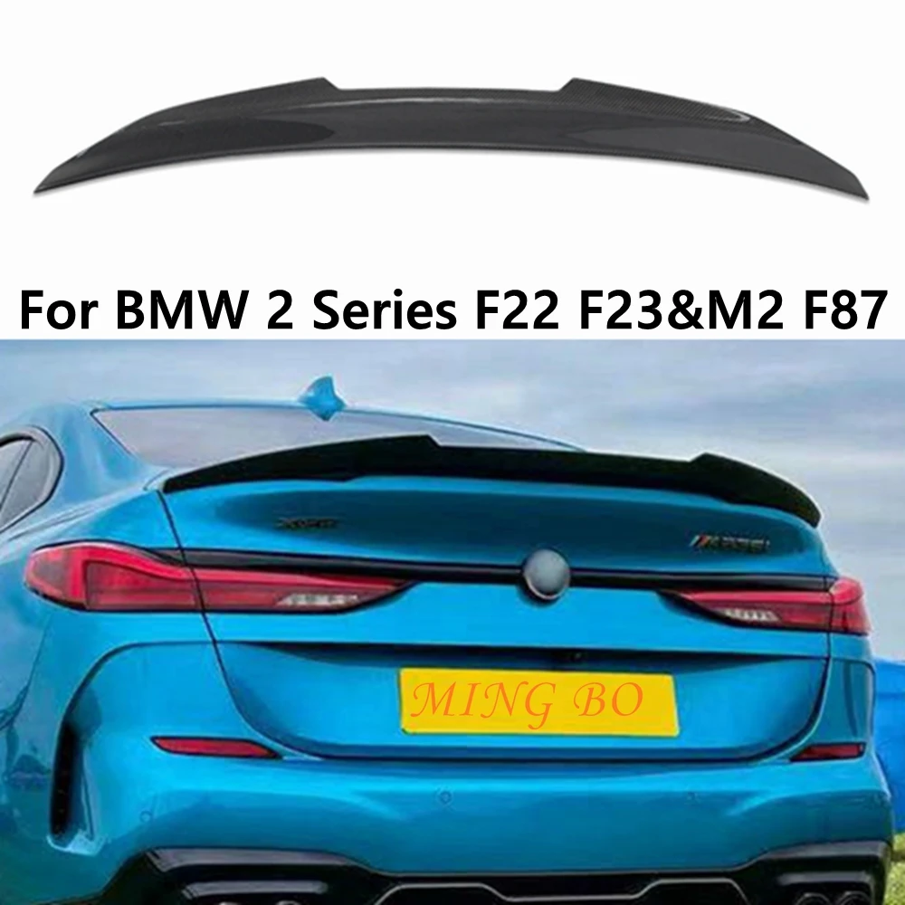 For BMW 2 Series F22 F23&M2 F87 PSM Style Carbon fiber Rear Spoiler Trunk wing 2014-2020 FRP Forged carbon