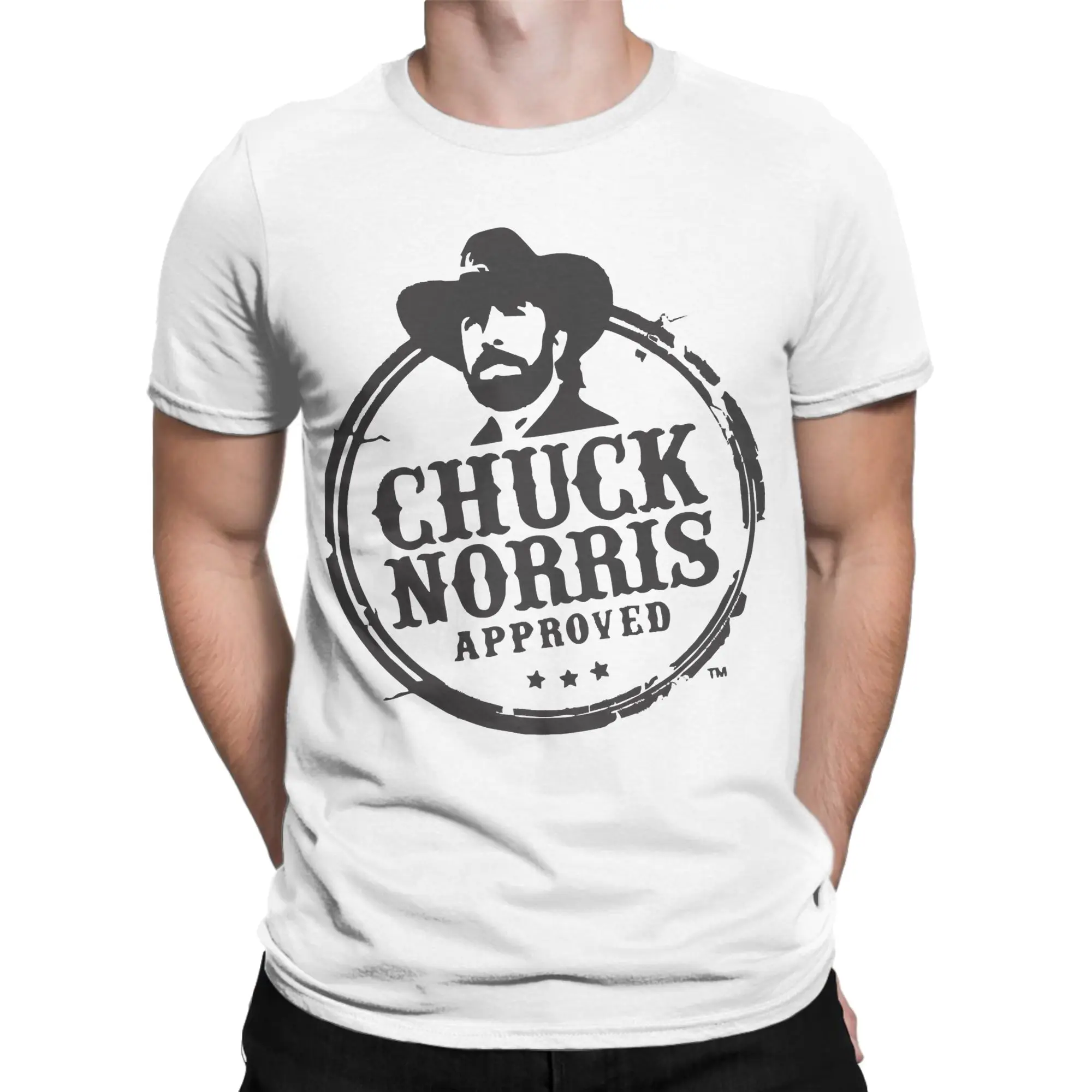 Men's T-Shirt Chuck Norris Greatest of all Time Novelty Cotton Tees Short Sleeve  T Shirts O Neck Clothing Gift Idea