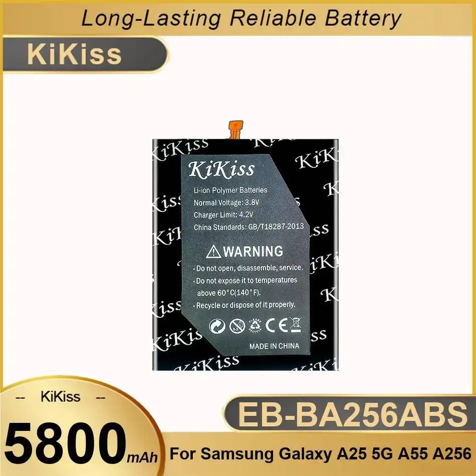 

For Samsung Galaxy A25 5G A55 A256 5800Mah Mobile Phone Battery Long-Lasting Performance Environmentally Friendly EB-BA256ABS