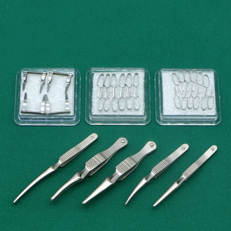 

Arterial Vascular Clamping Clipper Blocking Clip Hemostasis Clip Stainless Steel Ophthalmic Tool