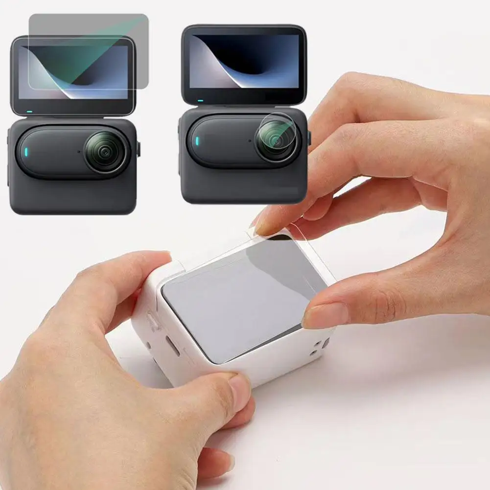 

Tempered glass Screen Protector for Insta360 Go 3 Action Camera Screen Tempered Film Kit Anti Scratch Lightweight Transpare E8S2