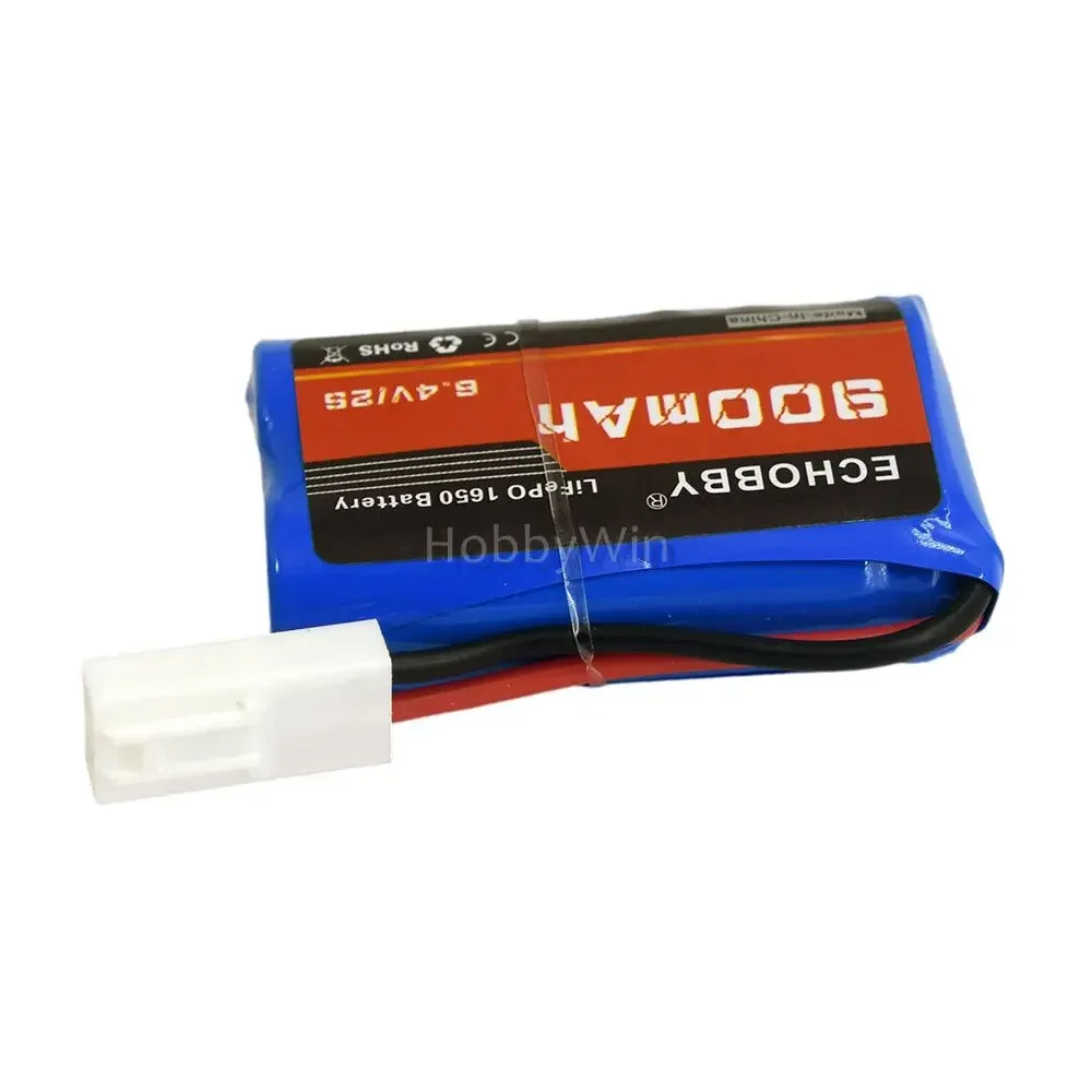 6.4V 2S 900mAh LiFe Battery Mini Tamiya plug for RC Model Buggy Truck Truggy Car Racing Speedboat