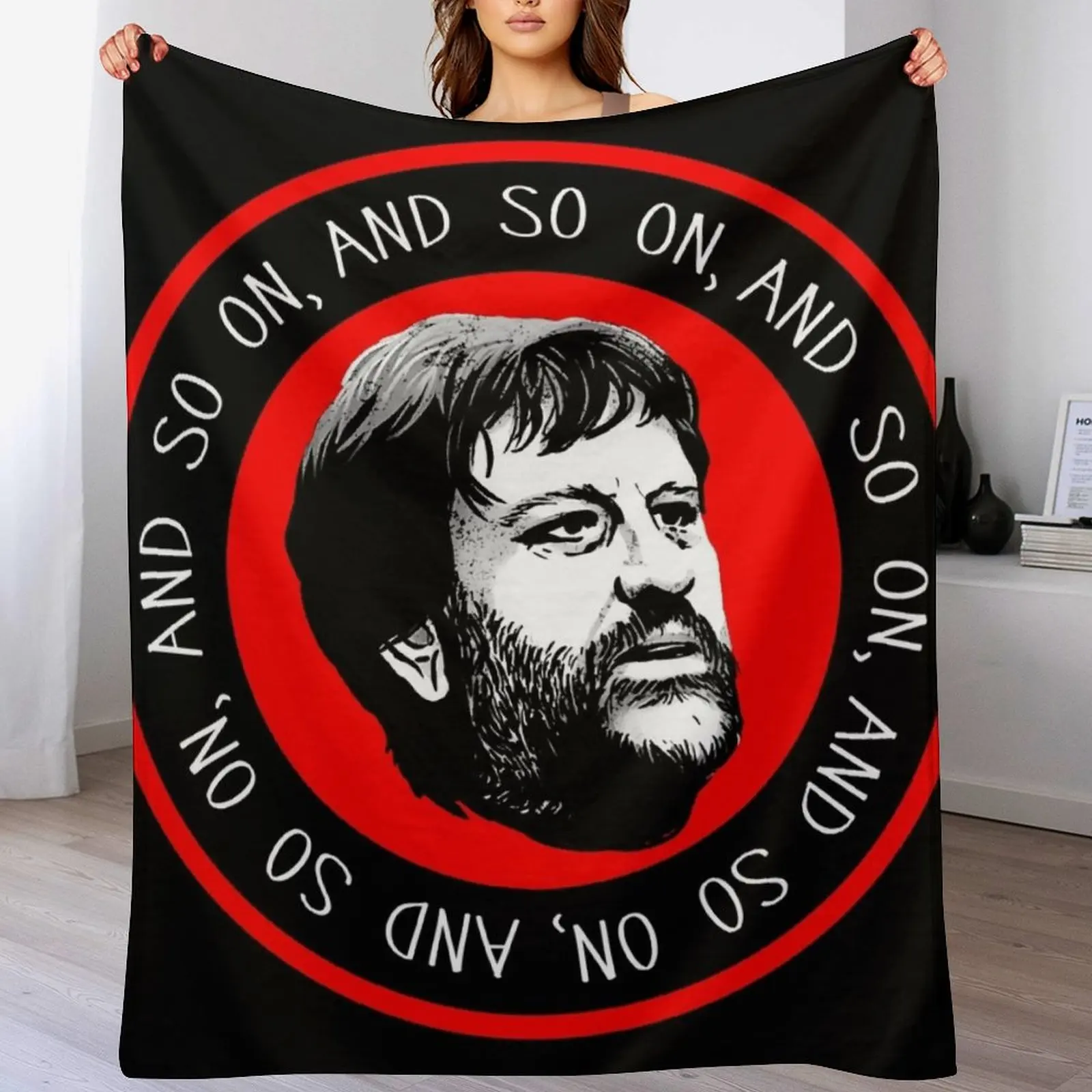 

And so on - Slavoj iek Throw Blanket Luxurious Soft Blanket Holiday Gift for Family