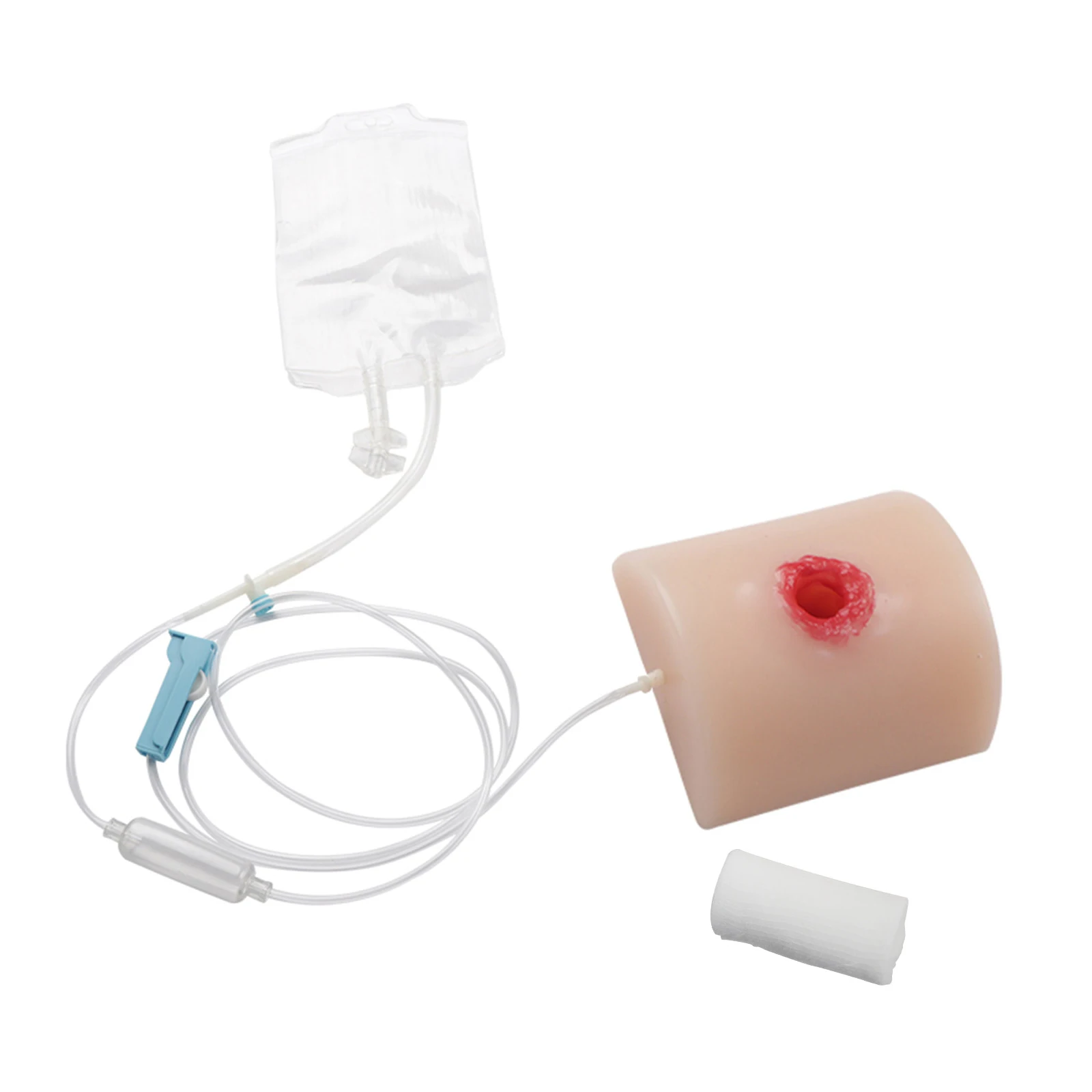 Realistic Silicone Gunshot Wound Simulation Model – Reusable Trauma Training Bleeding Injury Prop for Arm First Aid Practice