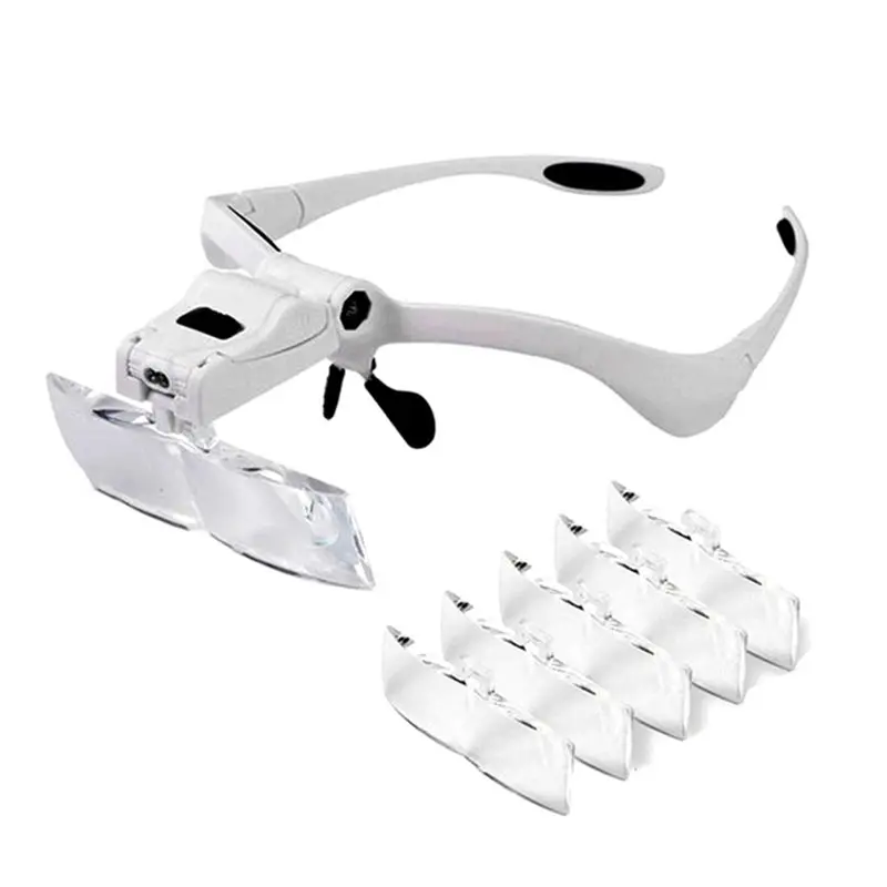 AT21-LED Illuminated Headband Glasses Head-Mounted Magnifier Interchangeable Glasses Frames/Headbands