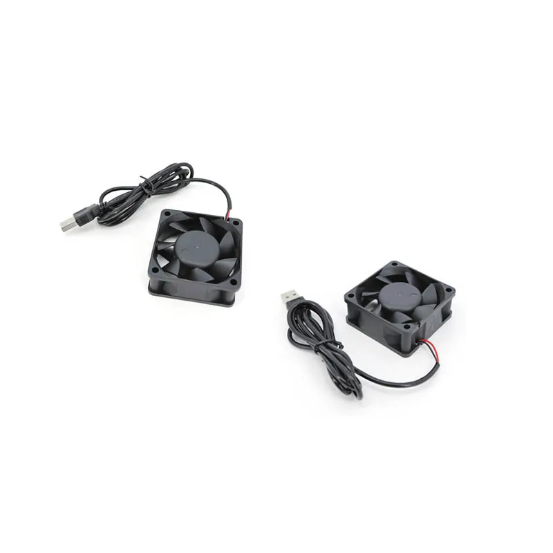 Ventilador USB DC 5V 6025, 6cm, 60x60x25mm para PC, Enfriador de caja de ordenador, ventiladores de refrigeración sin escobillas de 5V para radiador de frambuesa, rodamiento de aceite A7