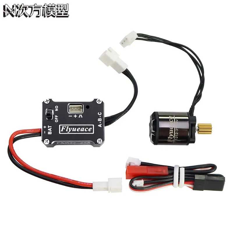 Flyueace 25A ESC 1212 3500KV Brushless Motor Power Upgrade Set For 1/18 TRX4M RC Remote Control Car