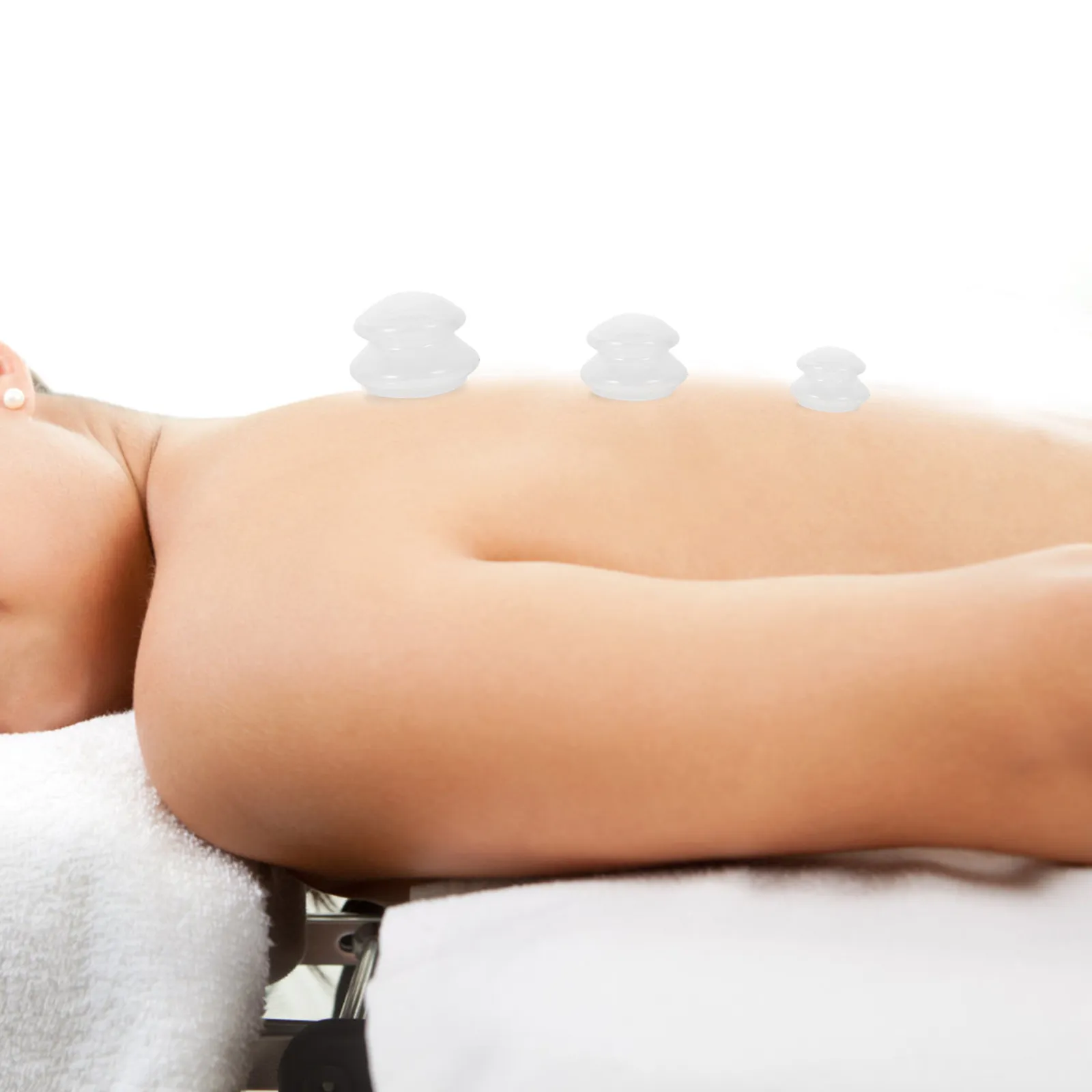 

3Pcs Body Cupping Set Silicone Massage Cups Household Cupping Therapy Tool for Muscle Recovery and Lymphatic Drainage