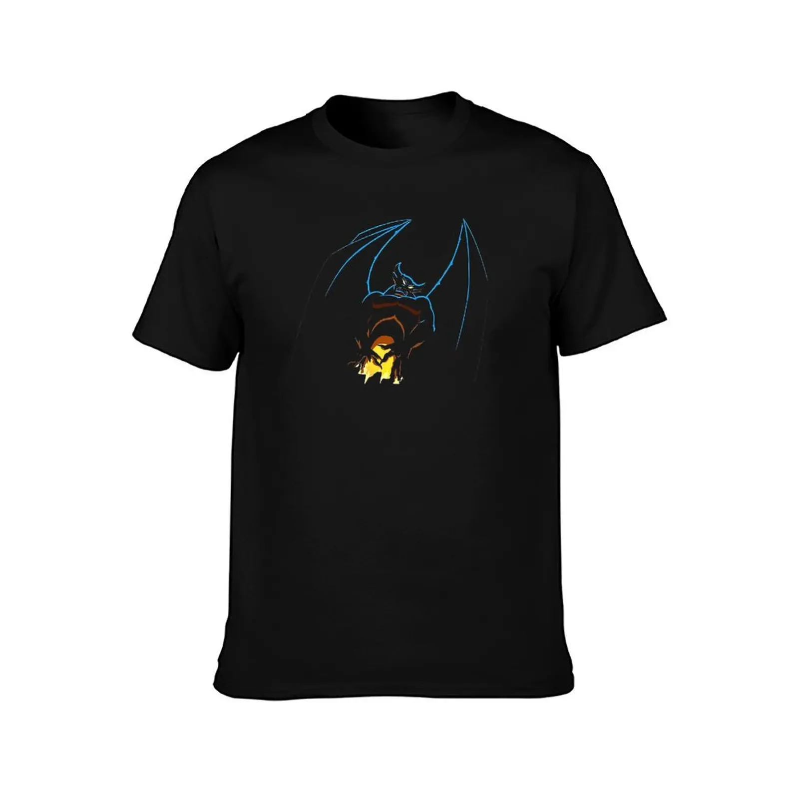 Chernabog Night on Bald Mountain Negative Space, Design T-Shirt Casual Loose Daily Wear T-Shirt
