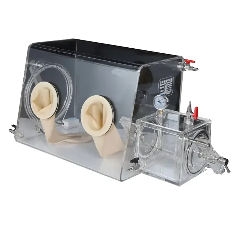 For Benchtop Oxygen Water Control Isolation Transparent Acrylic Vacuum Chamber Glove Box for Chemical Testing in University