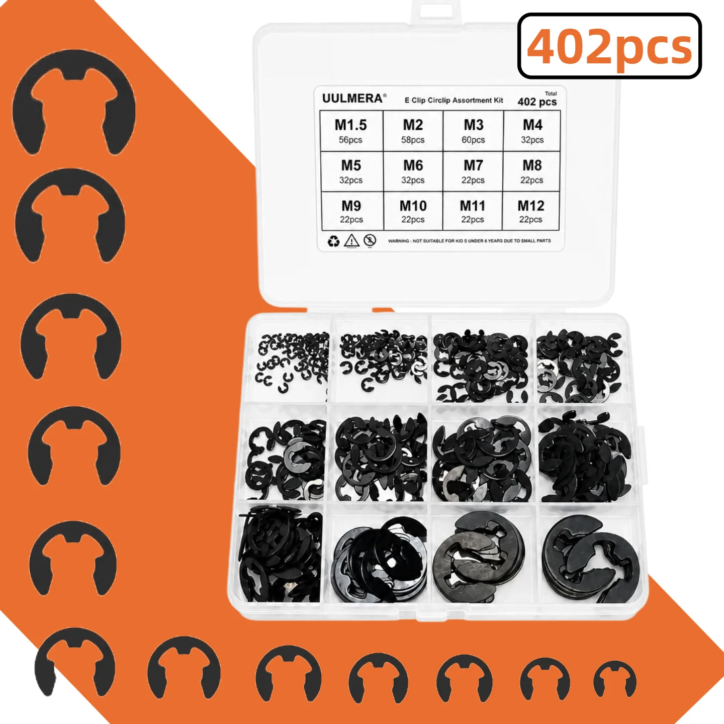 E-Clip Snap Ring Set 269/209/4 - đánh giá và giá Snap Fastener Set