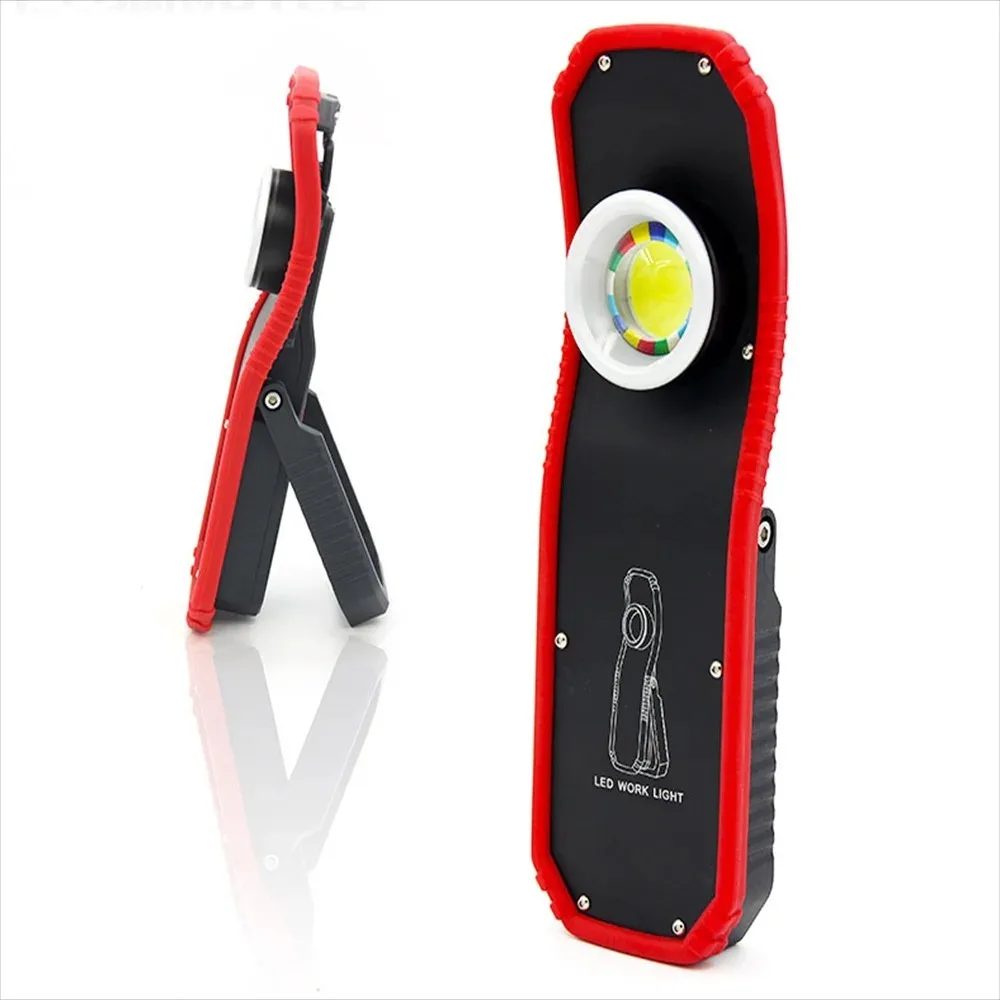 

High Quality LED Working Lights Multifunction Red Magnetic Lamp Car Beauty Tools Auto Repair