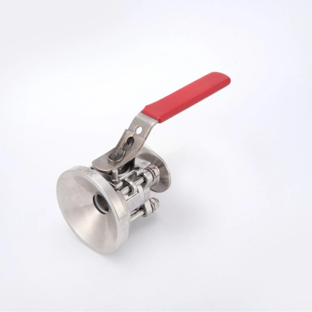 

Clamp type, three-piece manual all-inclusive, tank bottom ball valve, sanitary grade 316L material