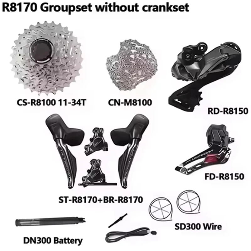 Shimano-ultegraリアディレイラー,r8170 di2電子部品,2x12s,r8150