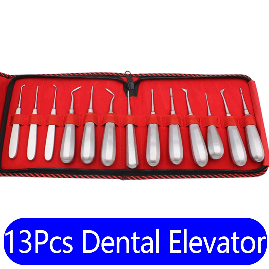 Kit Dental Tooth Extraction Elevators Teeth Extracting Apical Root Elevator Stainless Steel Minimally Invasive Forceps Tools