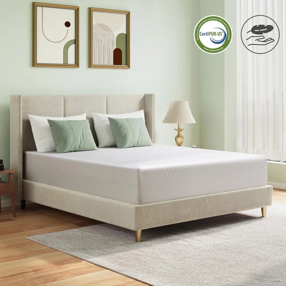 Full set mattress, 8-inch mattress, suitable for platform bed double sofa bed, memory foam medium hardness mattress