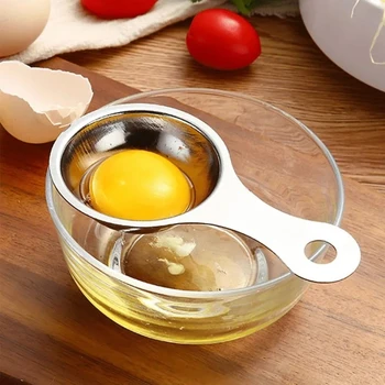 1pc Stainless Steel Egg Separator, Yolk White Divider, Egg Yolk Separator Tool, Kitchen…
