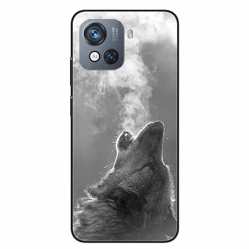 For Oscal C80 Case Cute Soft Silicone Black TPU Phone Cases for Blackview Oscal C80 Protective Back Shells OscalC80 C 80 6.52\'\'