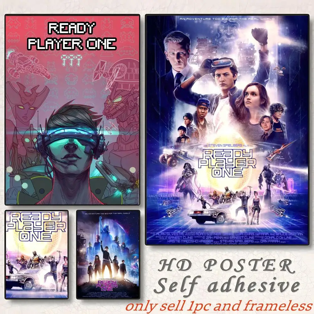 Classic Movie R-Ready Player One Hot Poster Gift with prints Home bedroom living room decoration promotion and display