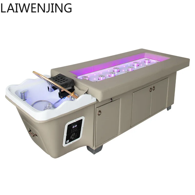 MJY الكى سرير متكامل صالون الشعر خاص دوران المياه التبخير سرير التدليك التايلاندي