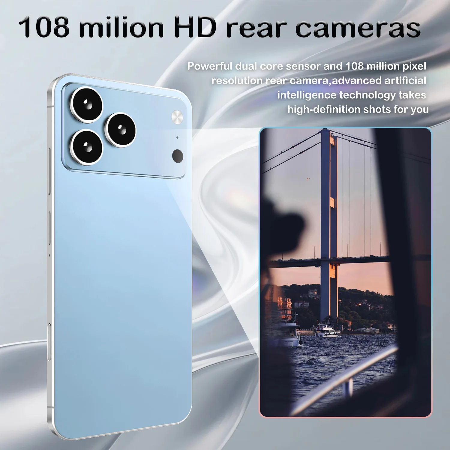 2026 Global Version I17 Promax Pro 4G 5G Dual Card Dual Standby System Original Intelligent 7.3inch 8000mAh Battery Arrival