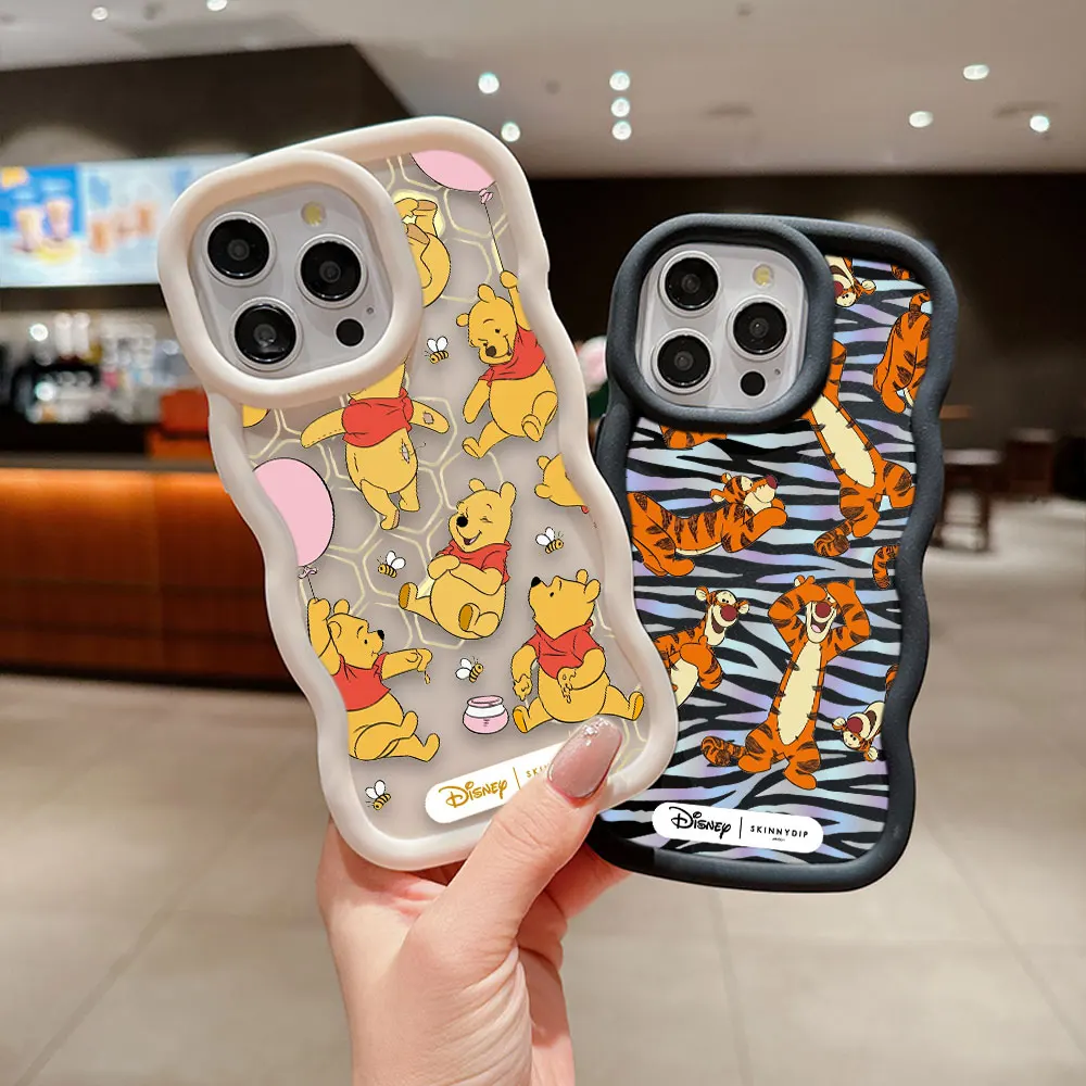 Winnie The Pooh Piglet Tigger 3D Wave Case For Huawei P40 NOVA 3I 7I Y70 Y71 Y7 Y9 HONOR X7A X8 X8A X9 9X 70 Magic 5 LITE Case