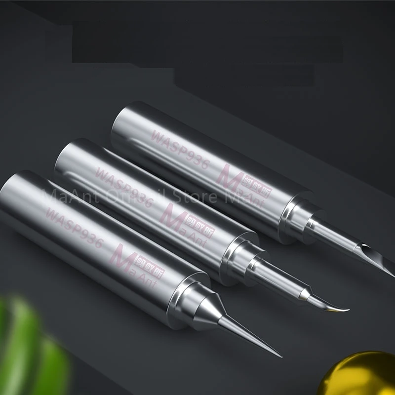 MaAnt WAS 936 900M Soldering Iron Head Set Lead-free Solder Iron Tip Replacement Tip For Soldering For 936 900 Series