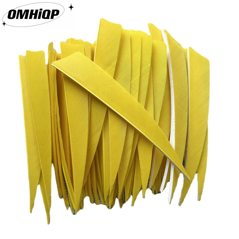 100Pcs 4" Shield Arrow Feather Fletching Right Wing Natural Turkey Plumes Arrow Accessories Hunting Shooting