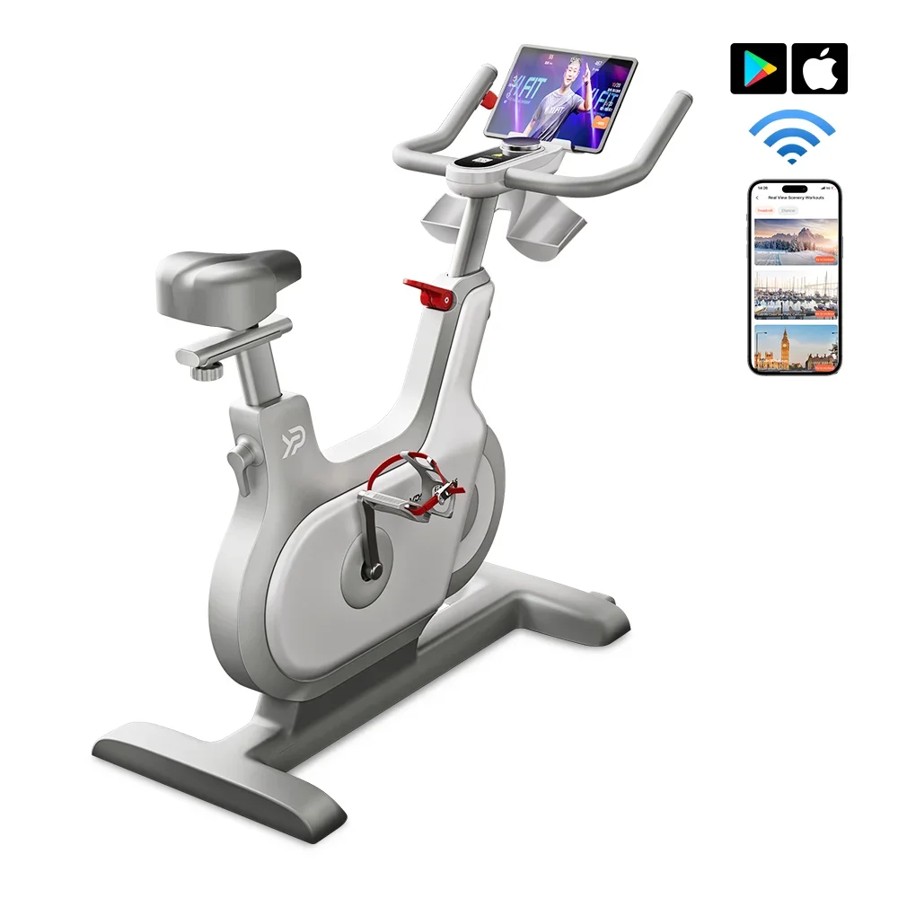 YPOO Premium Quality 2025 Home Cardio Household Body Fit Gym Fitness Sports Smart Spinning Bikes With YPOOFIT APP