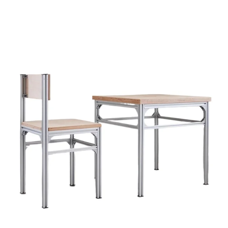 Nordic birch ocean board, dining chair living room home, aluminum profile tea coffee, square table desk