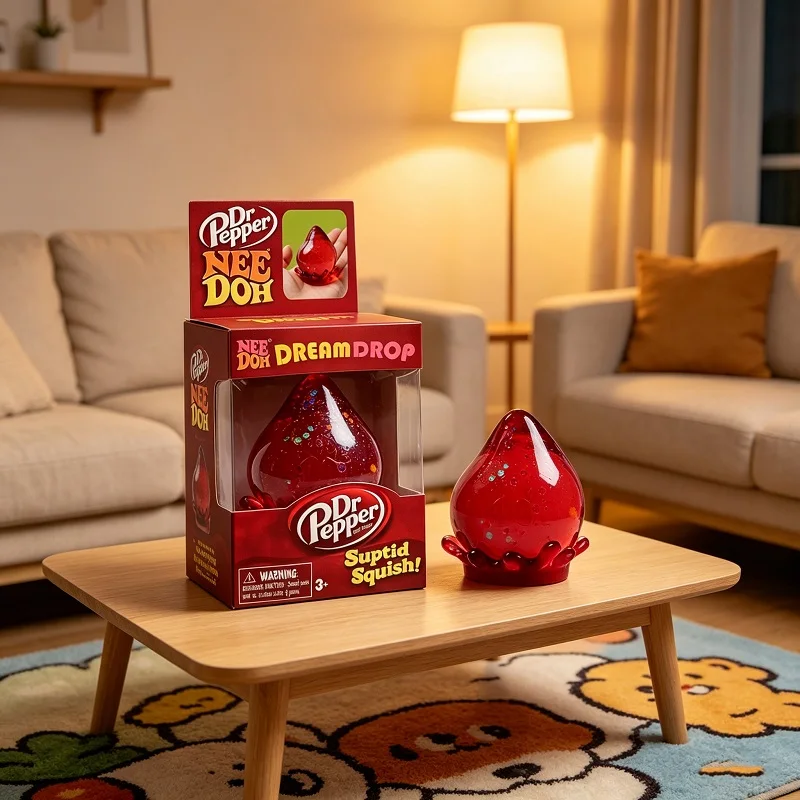 Super beliebter Schylling Needoh Nice Cube sensorischer Würfel, Quetsch- und Druckreduzierender Würfel, zusammendrückbares Fidget-Spielzeug zur Druckreduzierung.