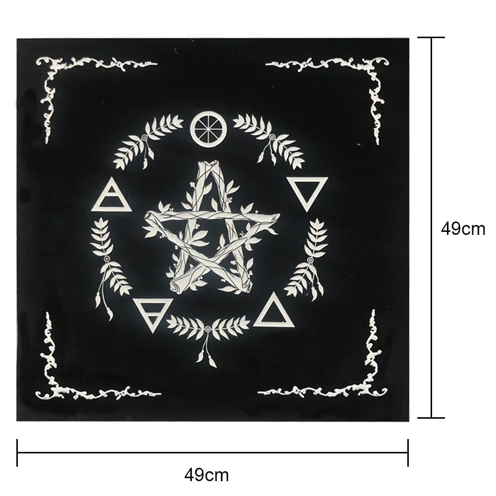 Tarot Tablecloth Suede Mat Constellation Divination Altar Cloth Witchcraft Supplies Board Game Astrology Oracle Card Pad