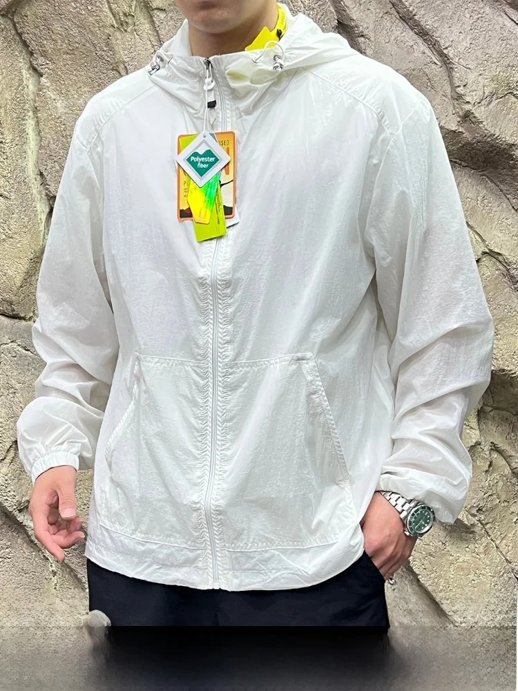 

Скандинавская роскошная мужская уличная куртка с капюшоном для защиты от солнца, дышащая, с защитой UPF50, прохладная и комфортная летняя куртка