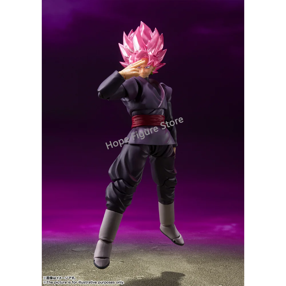 In Stock Original BANDAI SHFiguarts Dragon Ball Super Saiyan Rose Goku Black Figure Anime Model Genuine Boxed Toy