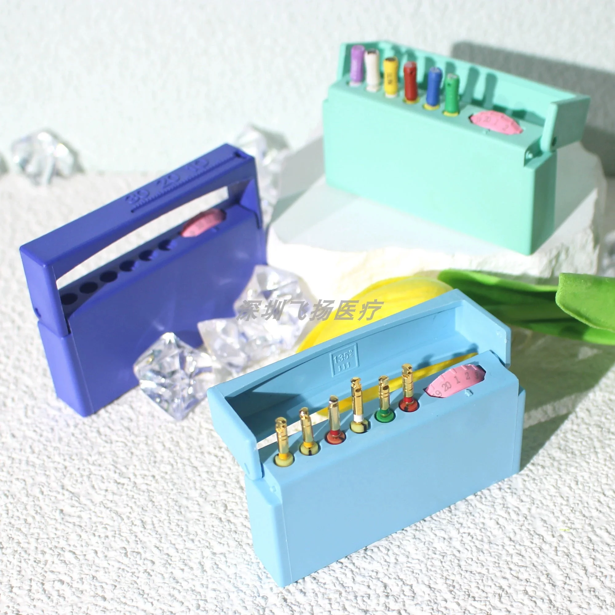 

6Holes Dental Endo Files Holder Disinfection Storage Case Dentistry Organizers Box Disinfection Box For Root Canal Working