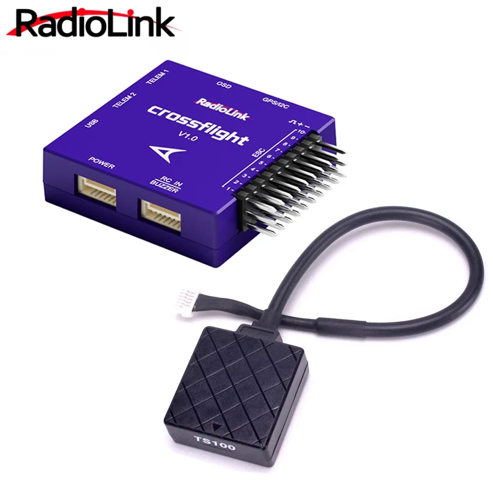 

Radiolink Crossflight Flight Controller w/ Mini M8N GPS 10 PWM channels for Drone Helicopter Airplane Helicopter Car Boat