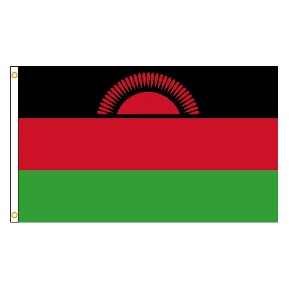 60×90 90x150 120×180CM Malawi Emblem Flag Polyester Printed Banner Tapestry For Decor