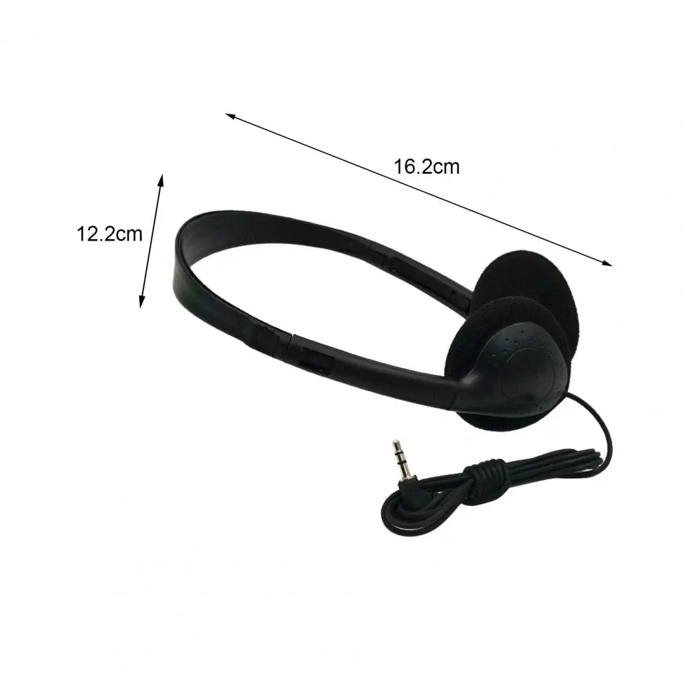 857 Durable Portable Noise Reduction ABS 3.5mm Noise Reduction Portable Wired Headset Wired Headphone Fine Workmanship