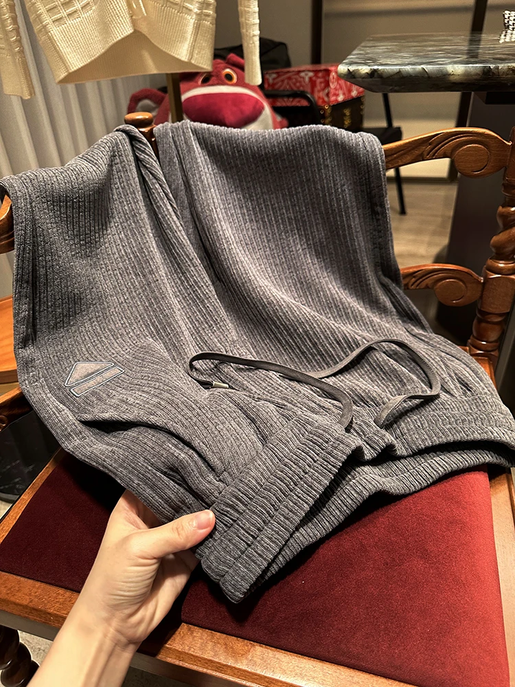 

Мужские вельветовые брюки с прямыми штанинами Loved by All, зимние теплые удобные повседневные брюки, модные городские брюки