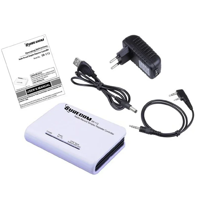 

Surecom SR112 DIY Repeat Box Simplex Repeater Controller Cross Band Radio for Mobile & Ham Walkie Talkie Relay Tools US/EU Plug