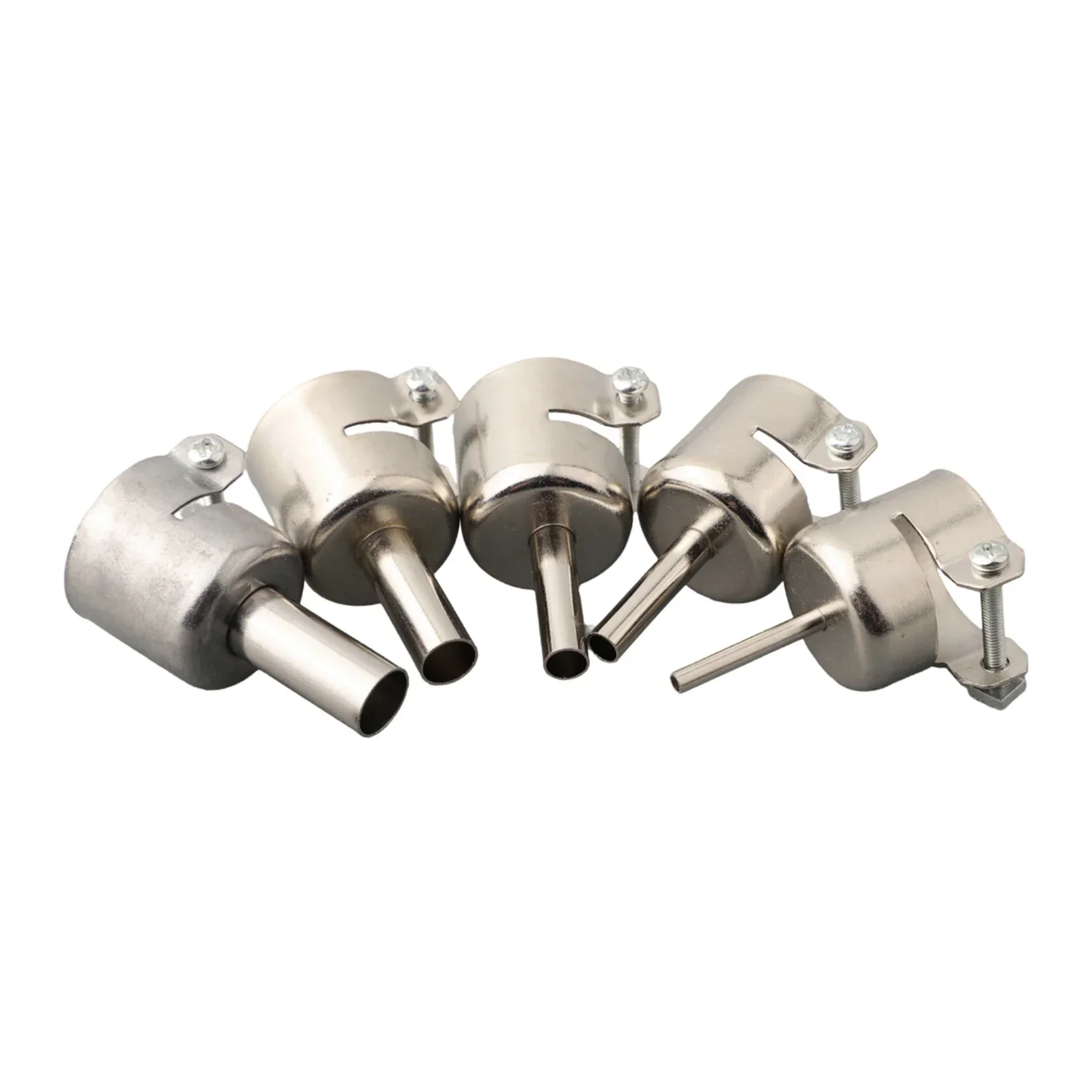 Aoyue 906/968/850/6028 850 852D Series Welding Nozzle Silver 3/5/6/8/10MM 5pcs Stainless Steel Oldering Station