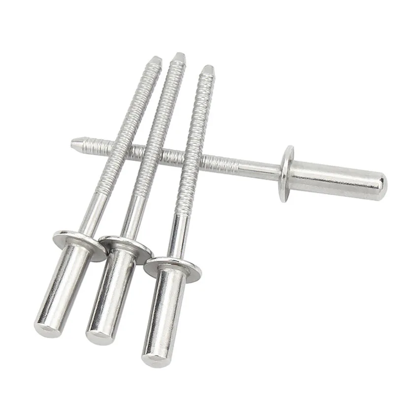 304 Stainless Steel Fastener Closed Round Head Waterproof Rivets Anti Corrosion Oxidation Blind Pull Rivet Riveting  M3.2-M6.4