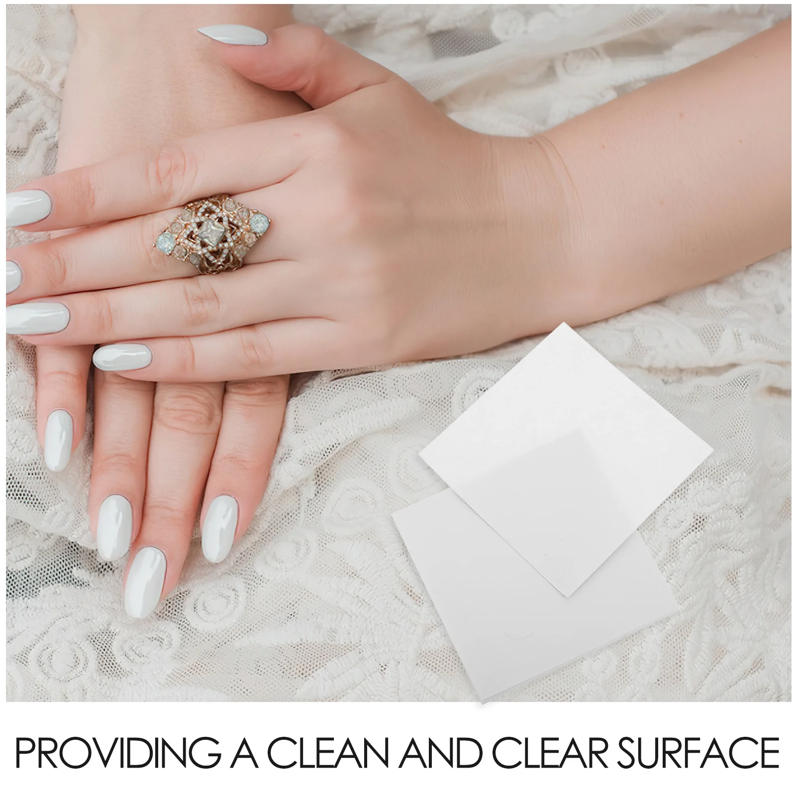 50개 매니큐어 컬러 믹싱용 아트 연습지, 일회용 네일 글루 믹싱 플레이트, 네일 아트 용품 도구