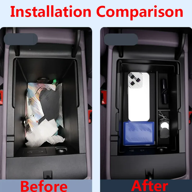 For Deepal L06 2026 2027 Car Central Armrest Box ABS Store Content Box Finishing Receive Interior Car Accessories