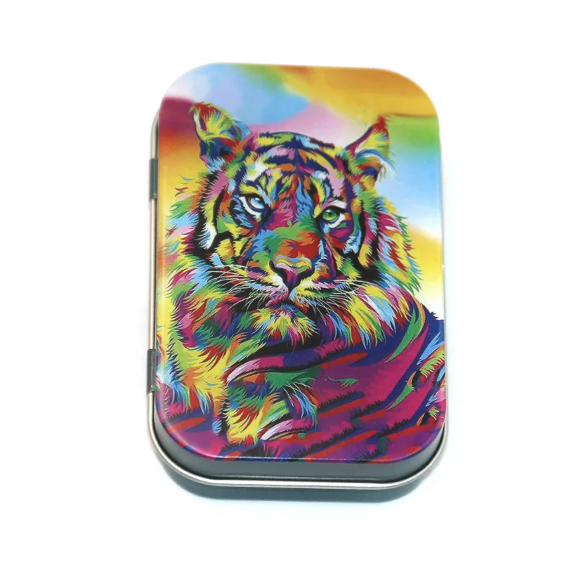 New Personality Horse Iron Flip Lid Cigarette Box 20 Cigarette Box Hand Roll Tobacco Box Men\'s Portable Cigarette Accessories