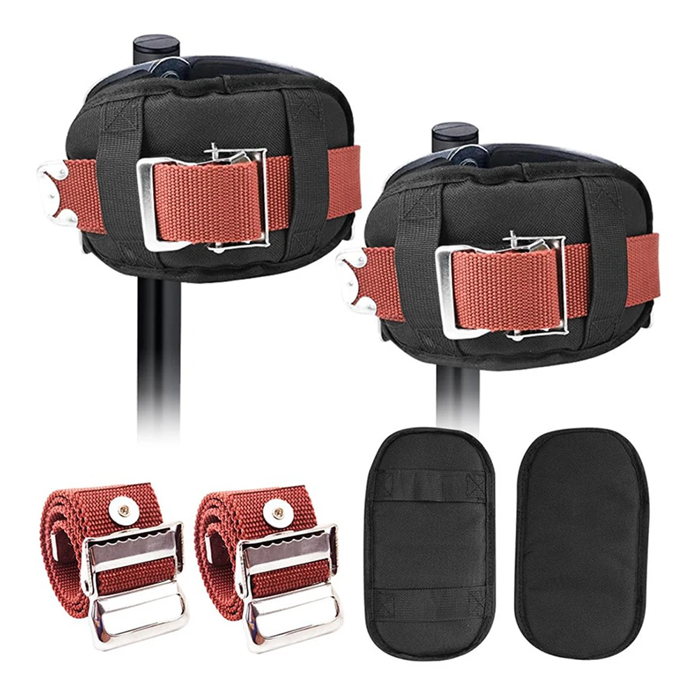 

Comfort Leg Pads Adjustable Nylon Stilt Straps Adjustable To Body Types Comfortable For Extended Work Compatible With All Stilts