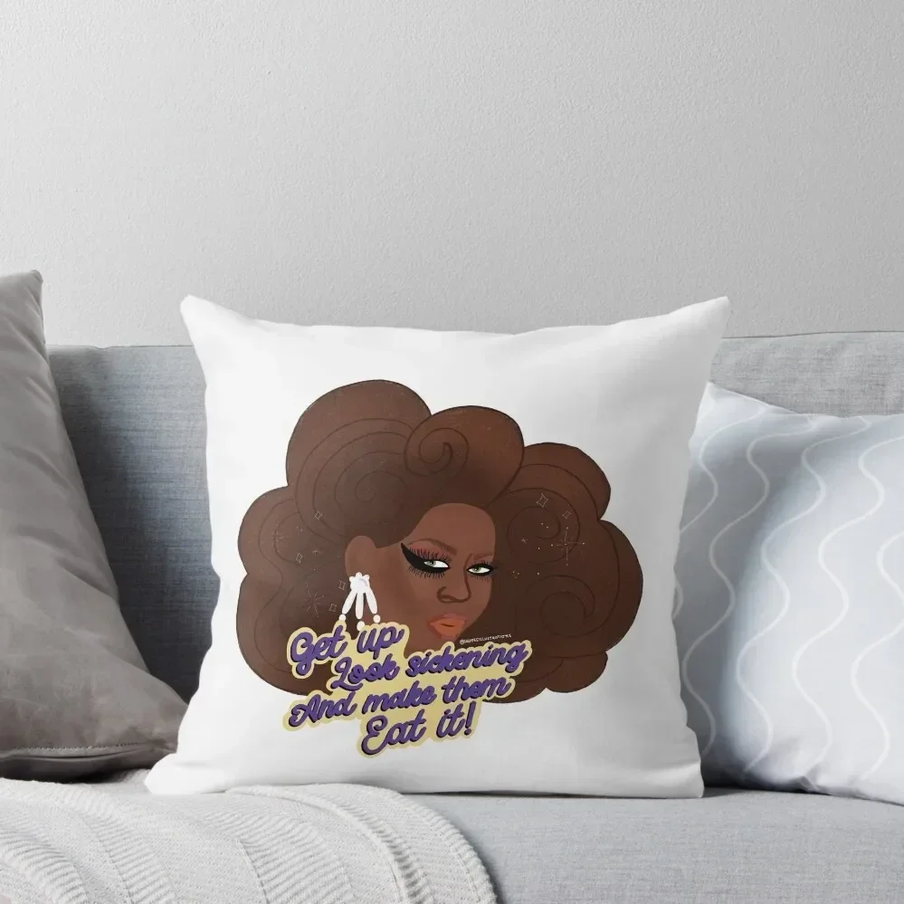 Latrice Royale: Get Up, Look Sickening, And Make them Eat It! Throw Pillow Cusions Cover Pillowcases Bed Cushions pillow