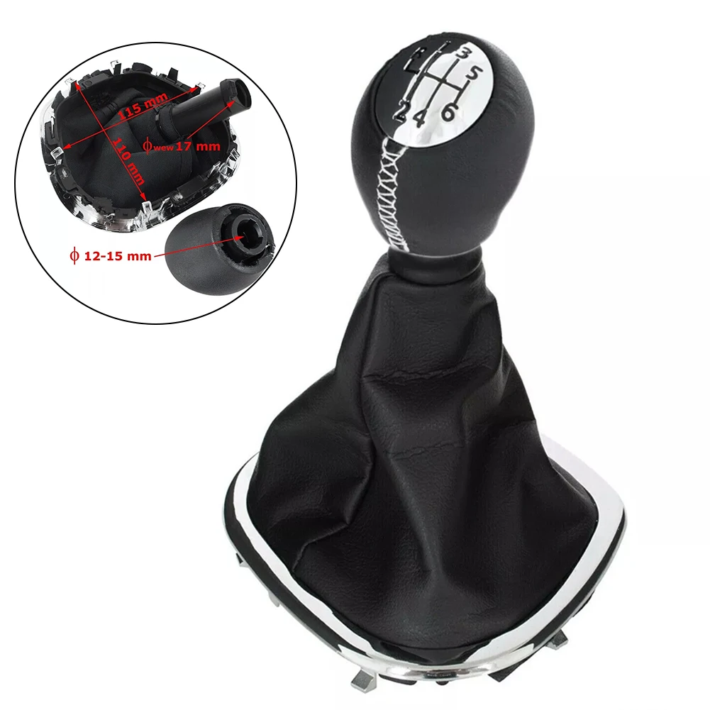 Leather Shift Knob Cover For Trafic Car Interior Upgrade Easy Installation Leather Cover Non-deformation Design