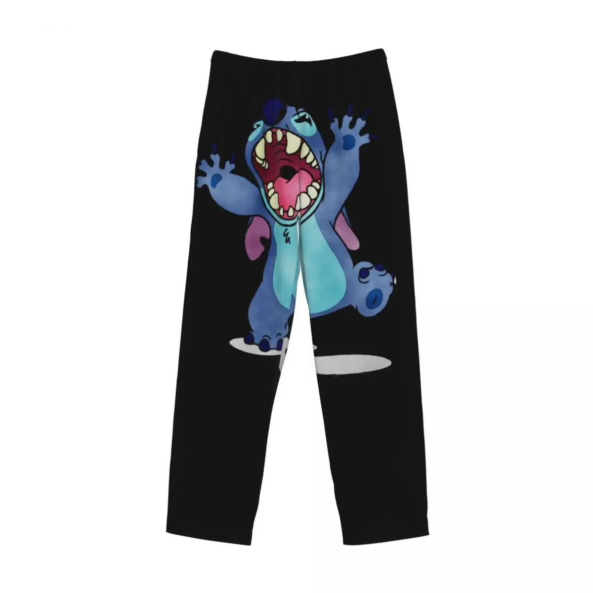 Pantalones de pijama de león con estampado personalizado para hombre, ropa de dormir con dibujos animados de Anime, pantalones con bolsillos