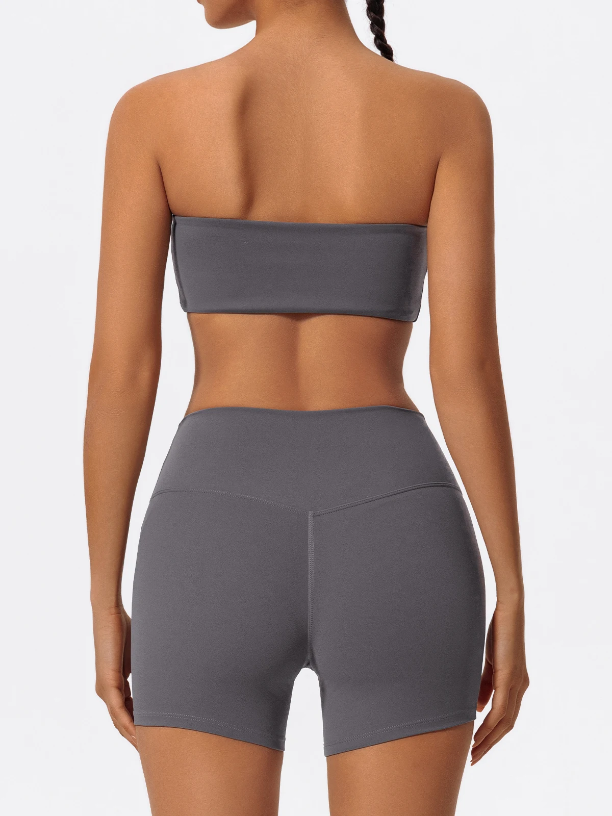 Hearuisavy Sommer Casual Sport-BH Gym Push-Up Unterwäsche Fitness Workout Trägerloses Bustier Bandeau Damen Yoga Kleidung Tube Top – Detail 25